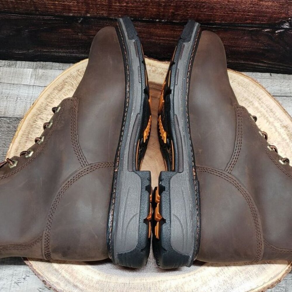 Ariat WorkHog 8 EE Waterproof Soft Toe Work Boots 10011939 $215 Brown Mens - Picture 8 of 13